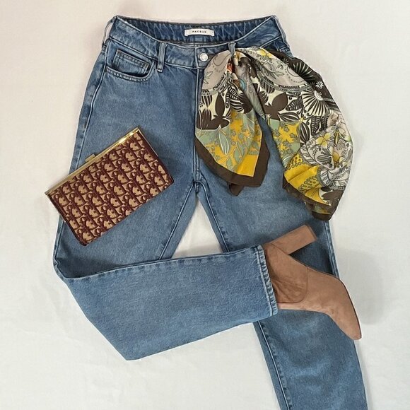 PACSUN Medium Wash Cropped Straight Leg MOM Jean, Size: 25 - Picture 2 of 10